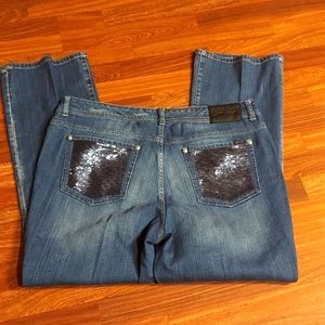 Seven7 Sequins Bootcut Jeans
